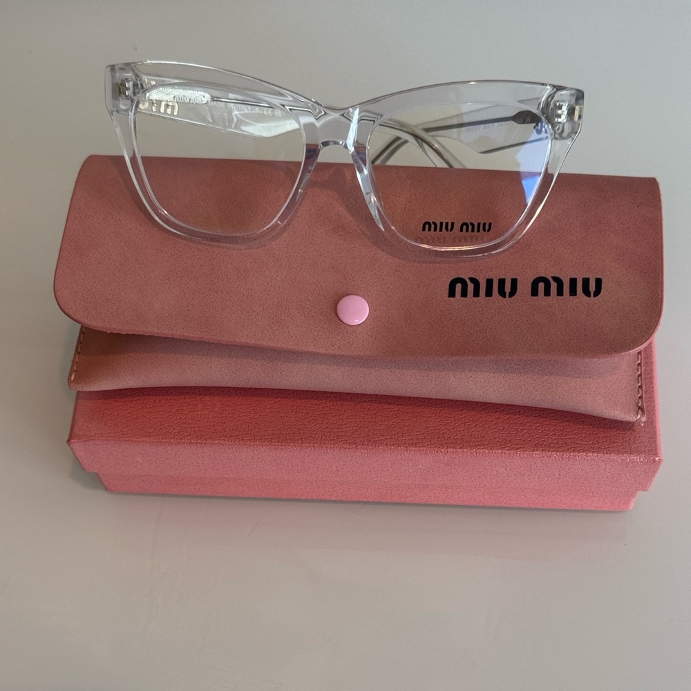New Miu Miu clear glasses